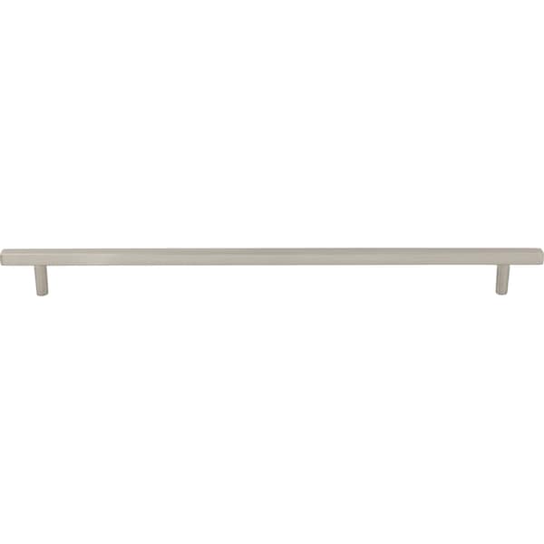 305 Mm Center-to-Center Satin Nickel Square Dominique Cabinet Bar Pull